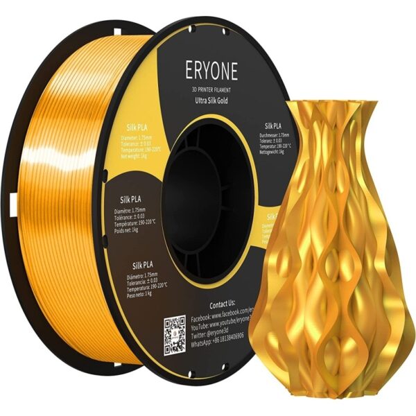 Шелковый филамент ERYONE Silk PLA Gold